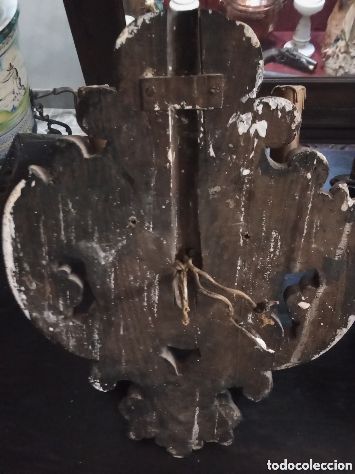 Antig&uuml;edades: Apliques antiguos de madera - Foto 6