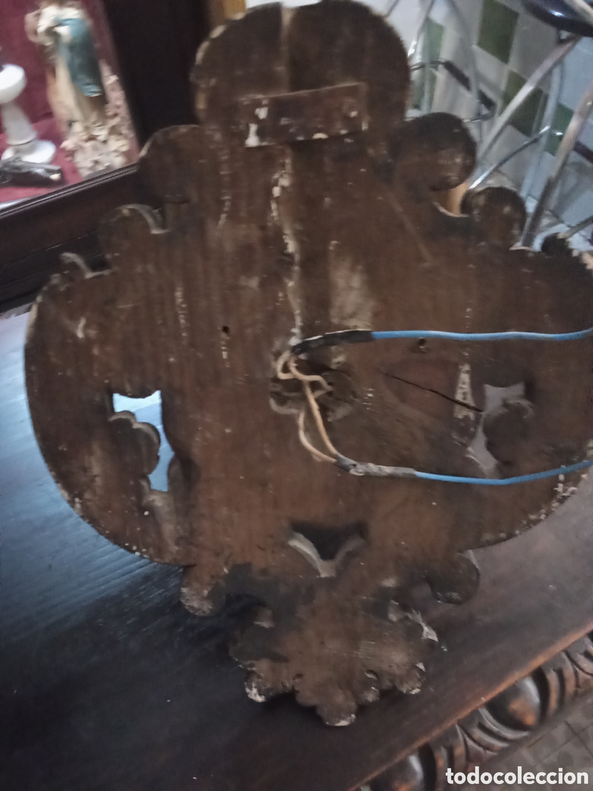 Antig&uuml;edades: Apliques antiguos de madera - Foto 7