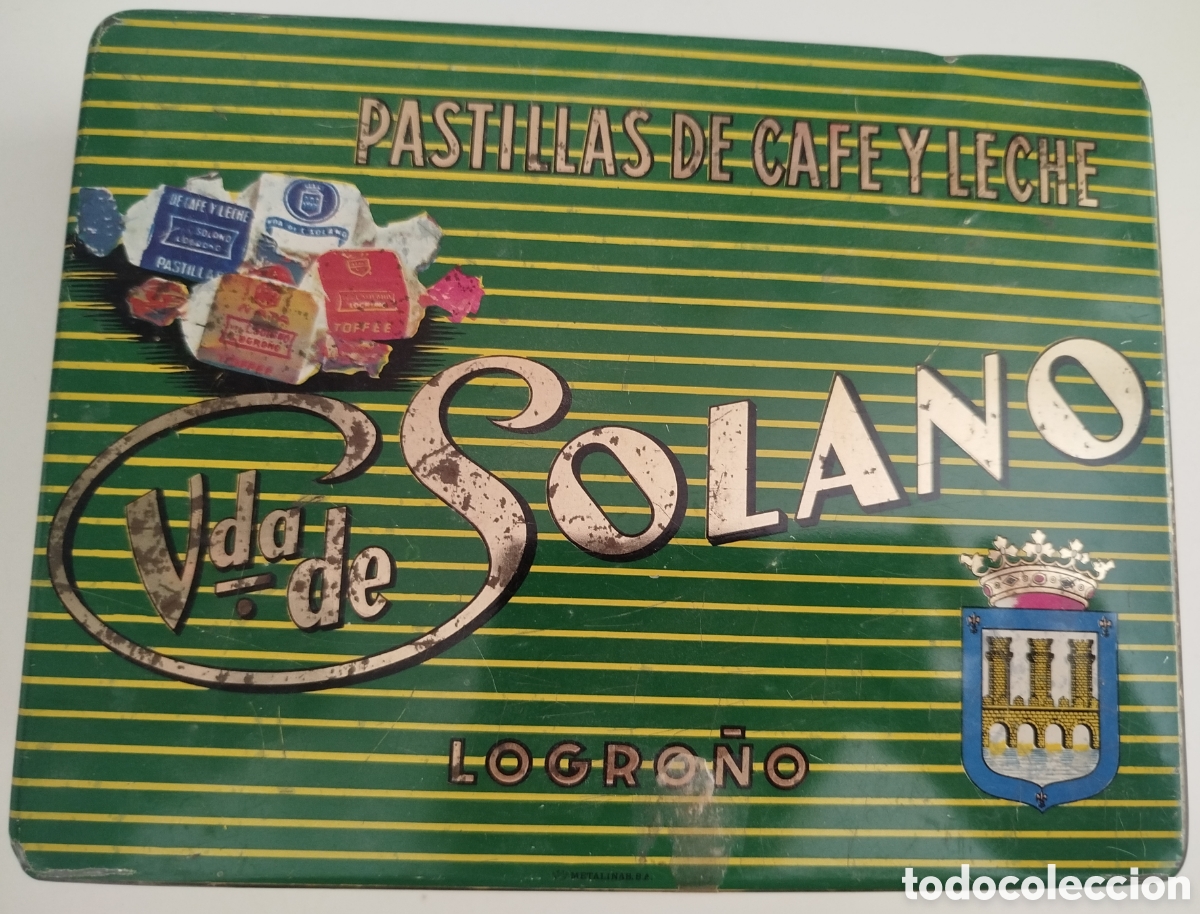 Antig&uuml;edades: Caja metalica Solano