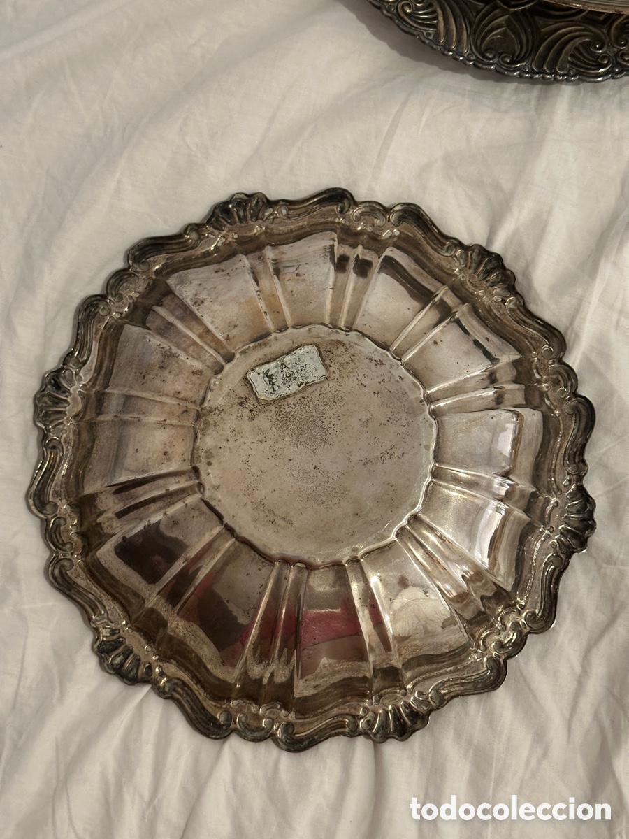 Antig&uuml;edades: Bandejas de plata antiguas - Foto 2