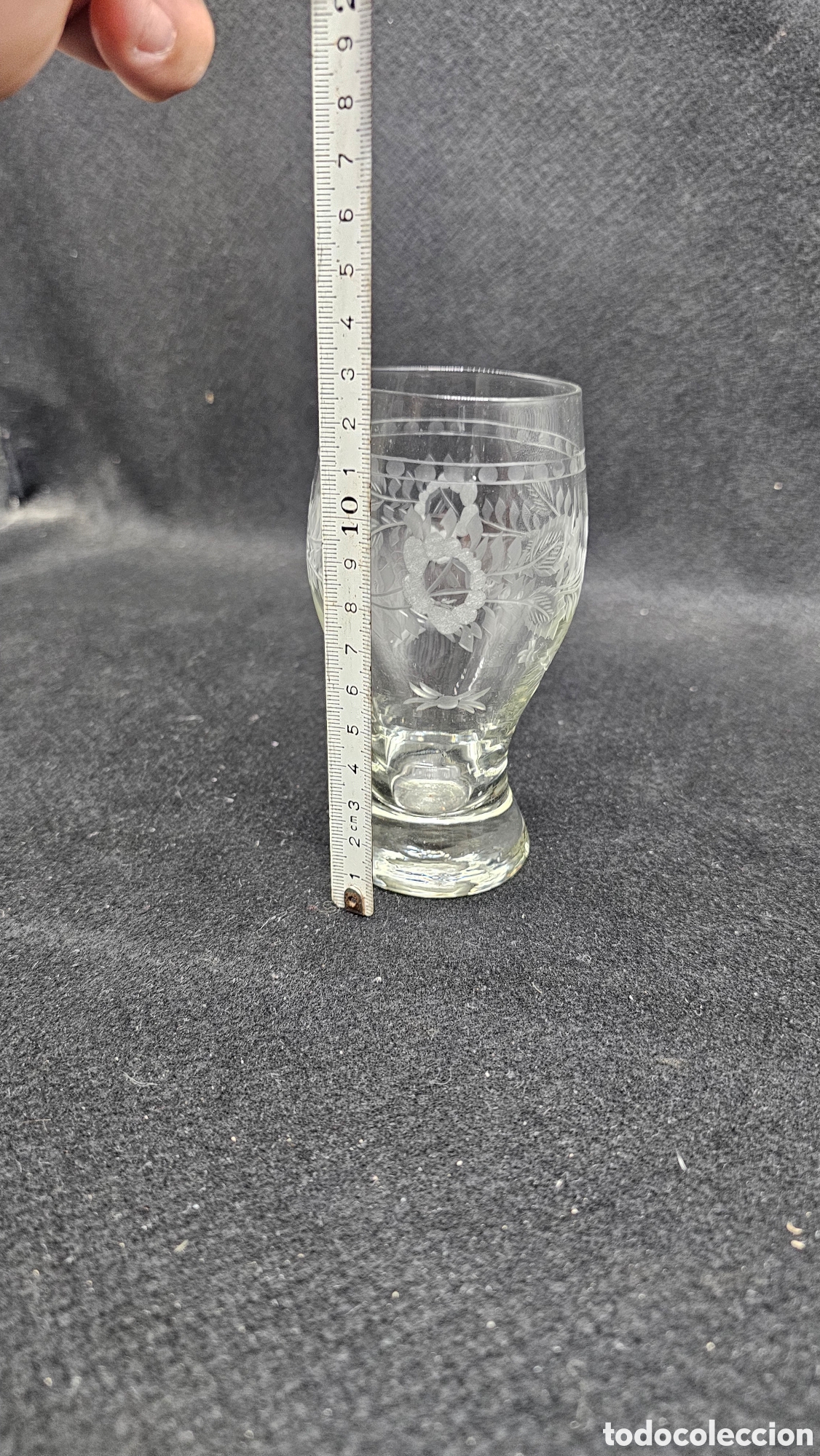 Antig&uuml;edades: Preci vaso de cristal tallado - Foto 5