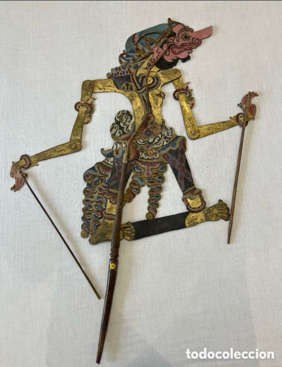 Antig&uuml;edades: Antigua marioneta de sombras Wayang Kulit