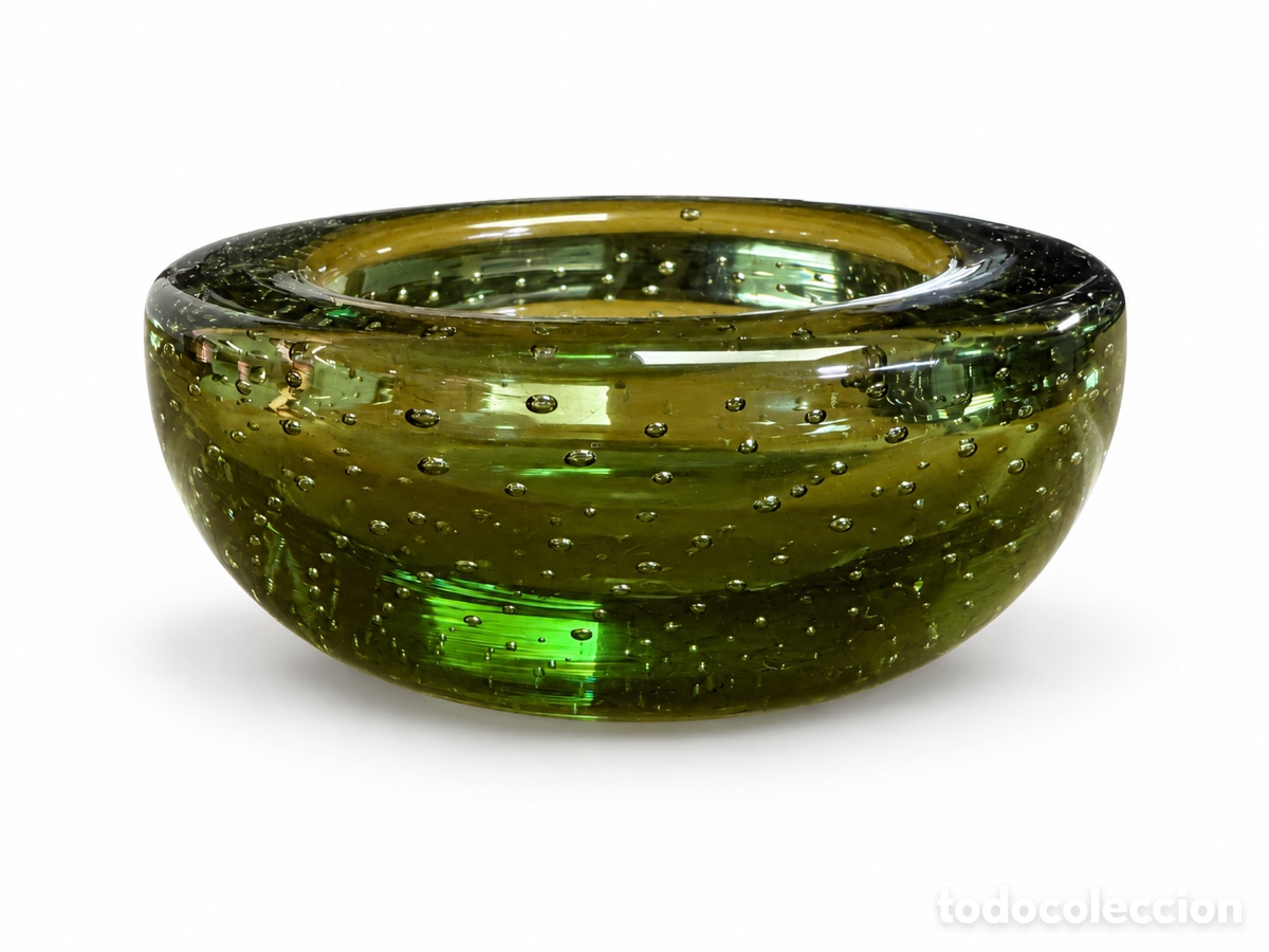 Antig&uuml;edades: Cenicero en cristal de Murano Bullicante by Galliano Ferro linie Italia 1960&rsquo;s