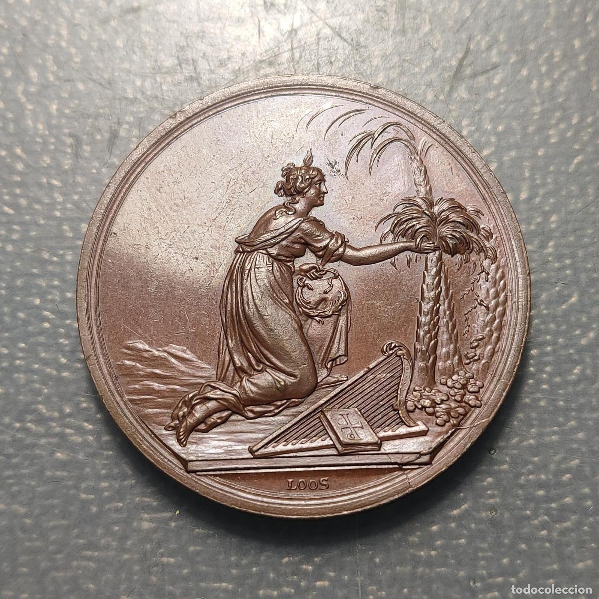 Antig&uuml;edades: MEDALLA RELIGIOSA ALEMANIA POR LA PIEDAD Y LA VERDADERA VIRTUD BRONCE