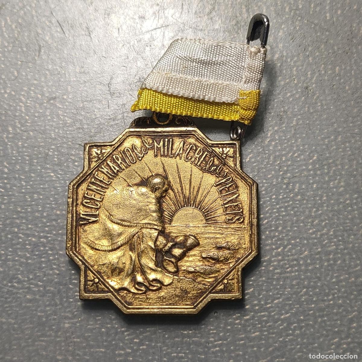 Antig&uuml;edades: MEDALLA RELIGIOSA COMARCAL ALBORAYA 1948 VI CENTENARIO MIRACLE DELS PEIXETS