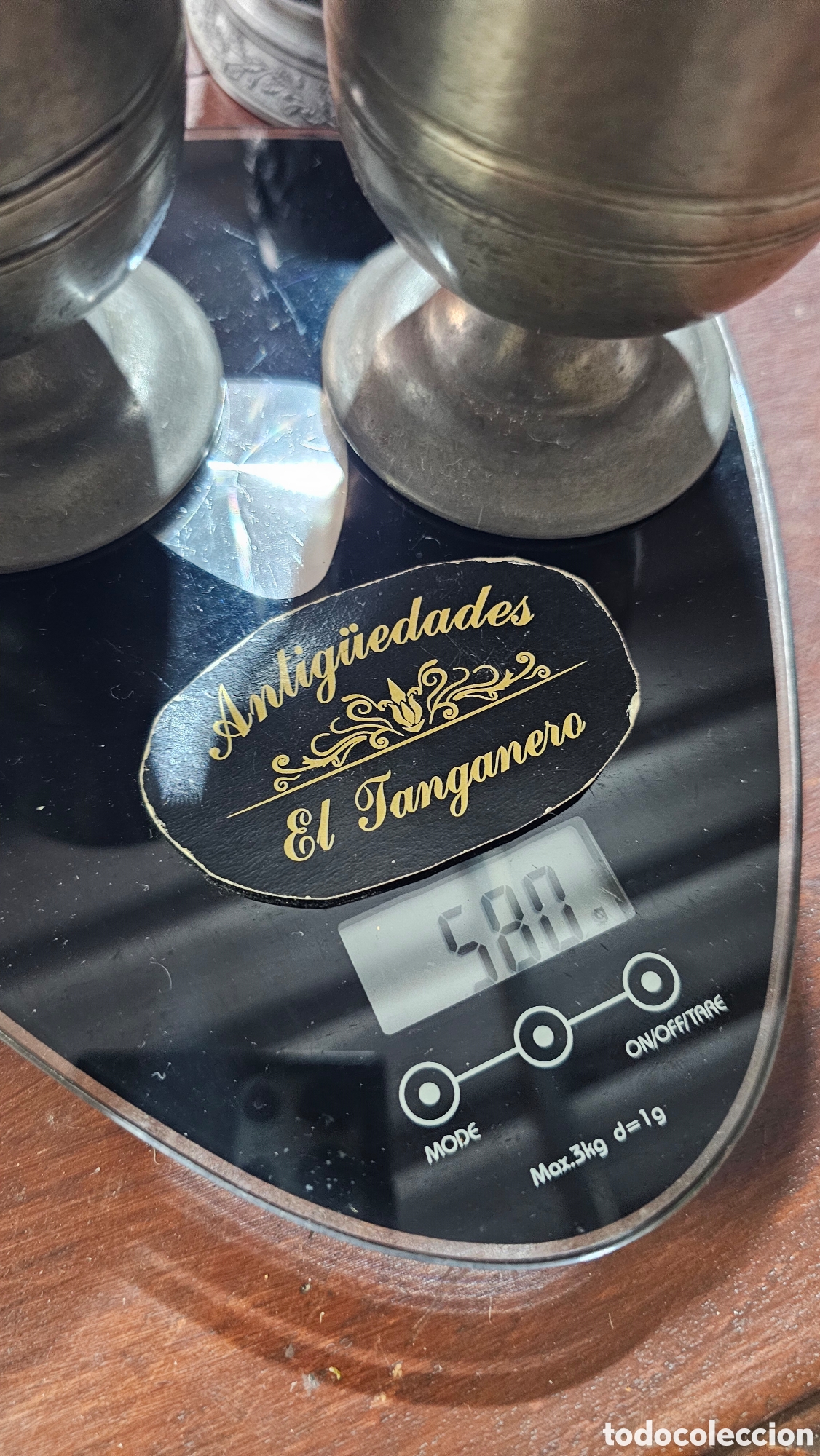 Antig&uuml;edades: Antiguas copas de peltre - Foto 8