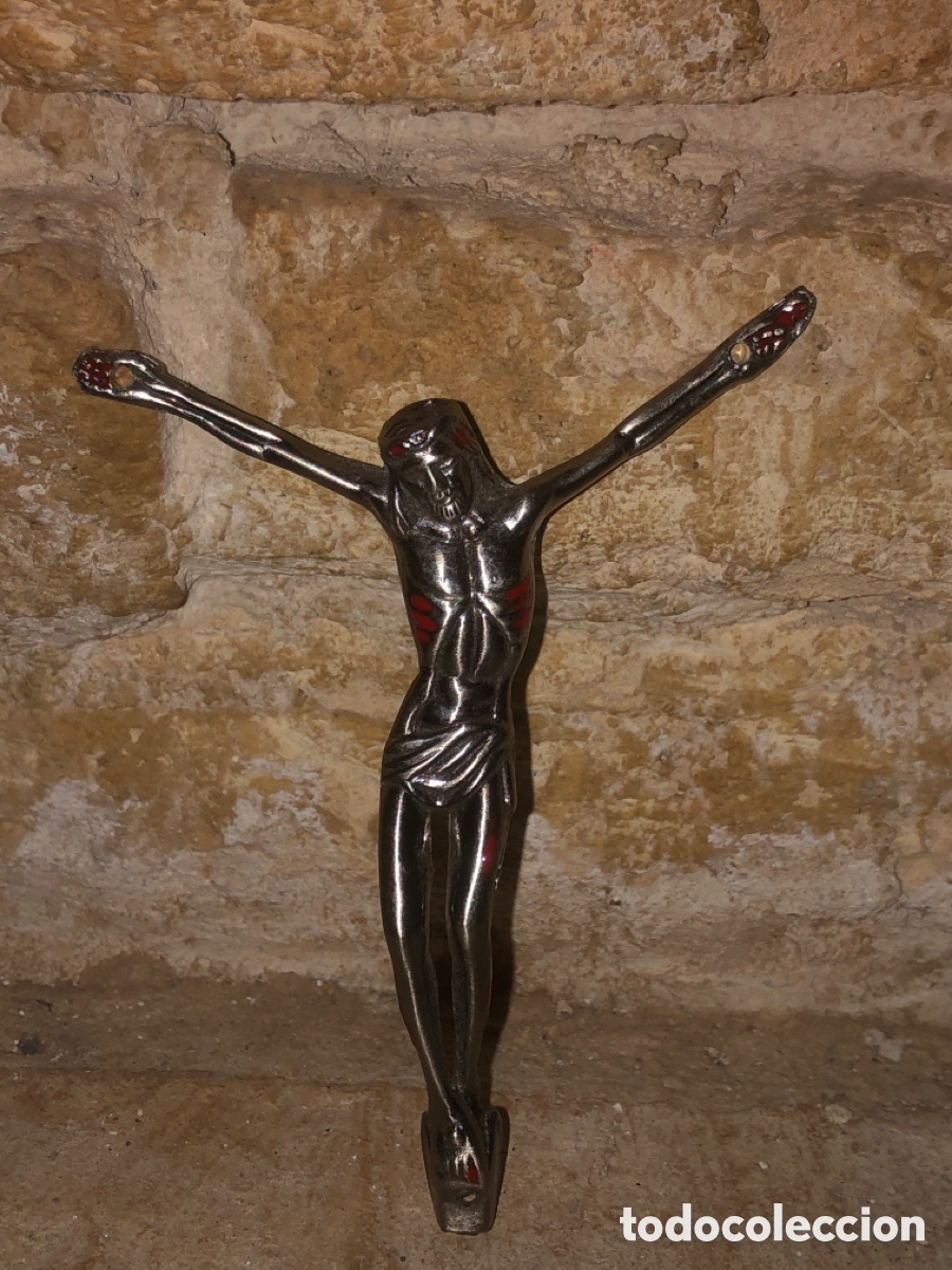 Antig&uuml;edades: Crucifijo met&aacute;lico (10 cm)