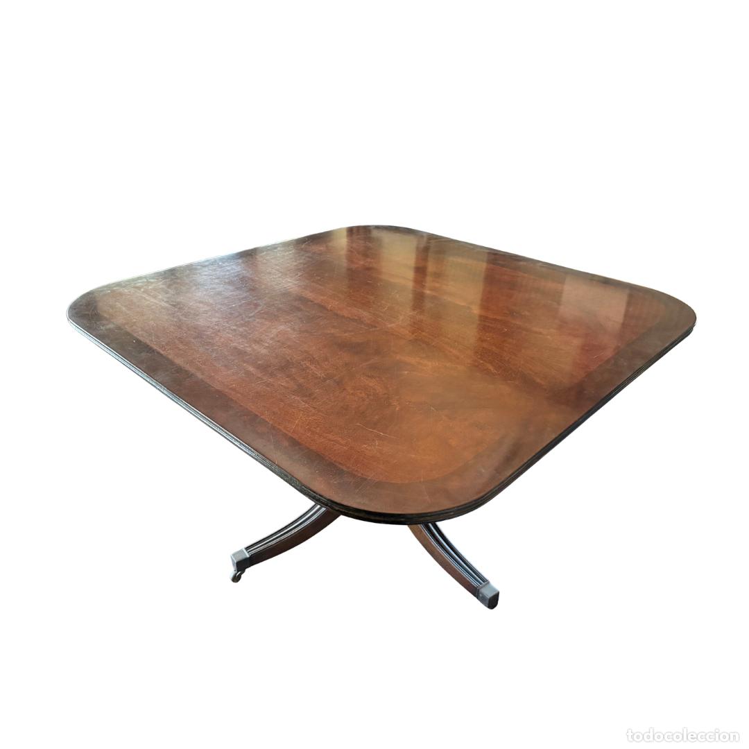 Antig&uuml;edades: Mesa antigua regulable en altura 119 cm