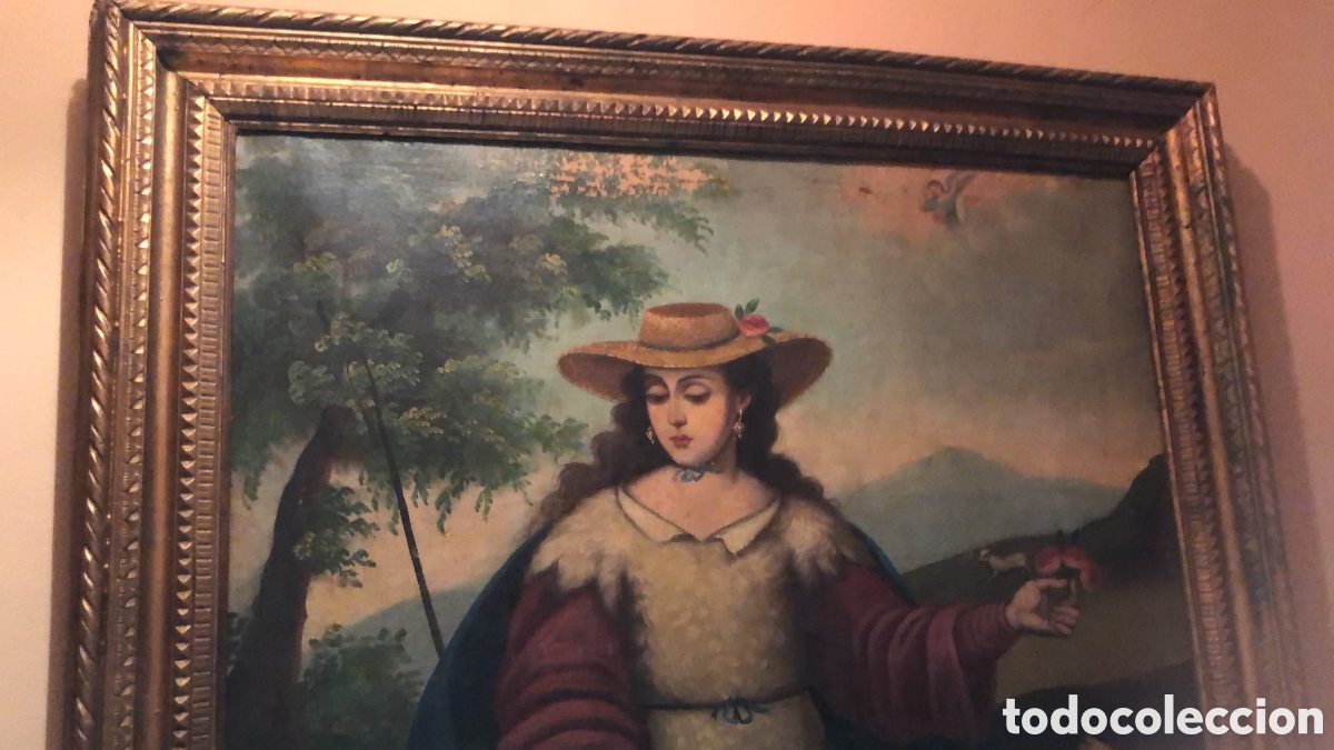 Antig&uuml;edades: Cuadro de la divina pastora - Foto 1
