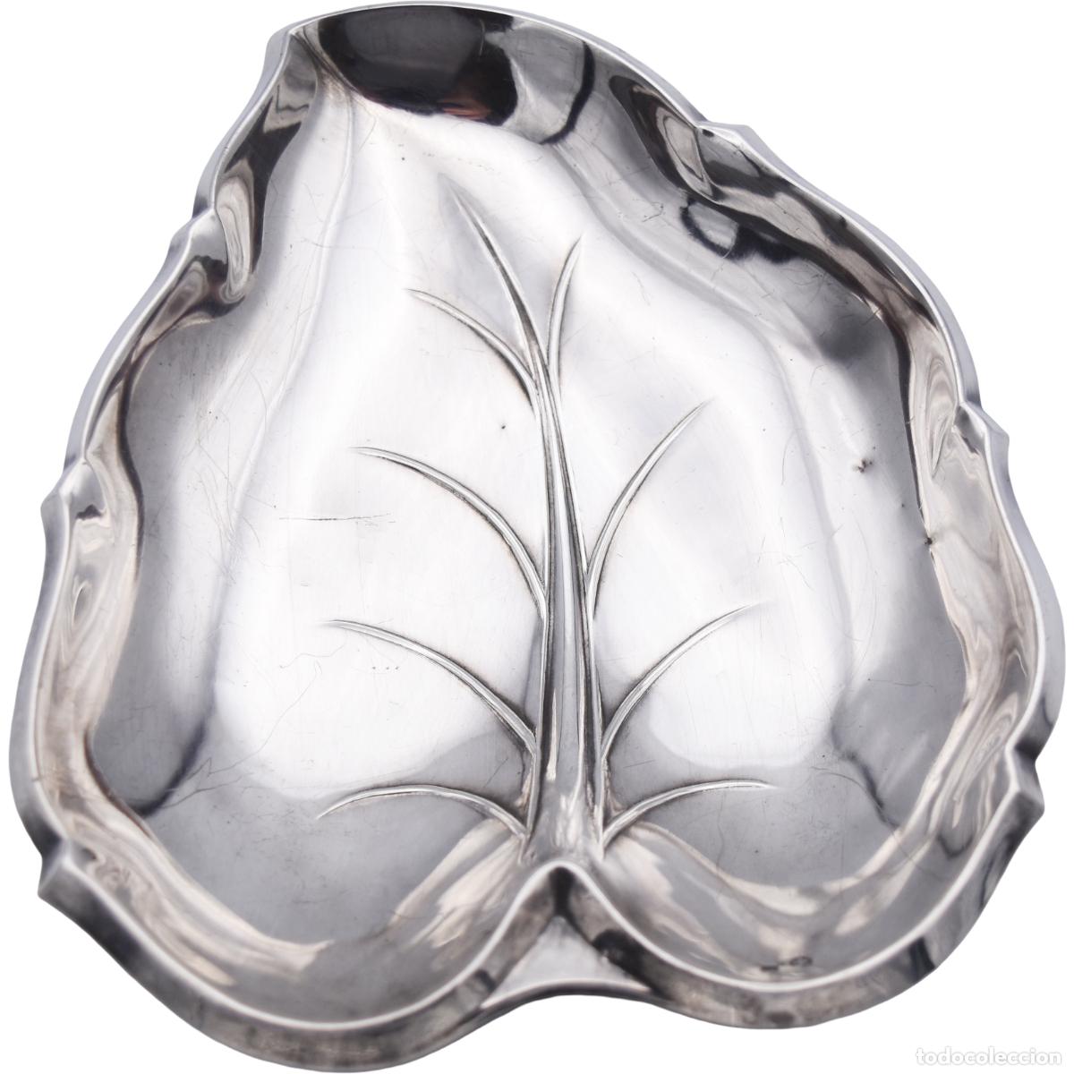 Antig&uuml;edades: Bandeja / vac&iacute;abolsillos de plata .925 - Hoja
