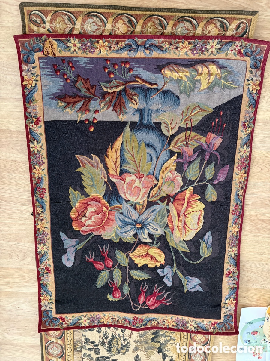 Antig&uuml;edades: Prtapiz franc&eacute;s Tapisserie d&rsquo;Halluin, Point des Meurins, con dise&ntilde;o