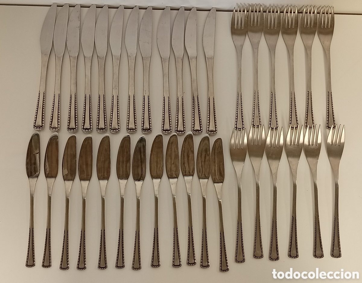Antig&uuml;edades: .CUCHILLOS Y TENEDORES MARCA MONIX - Foto 2