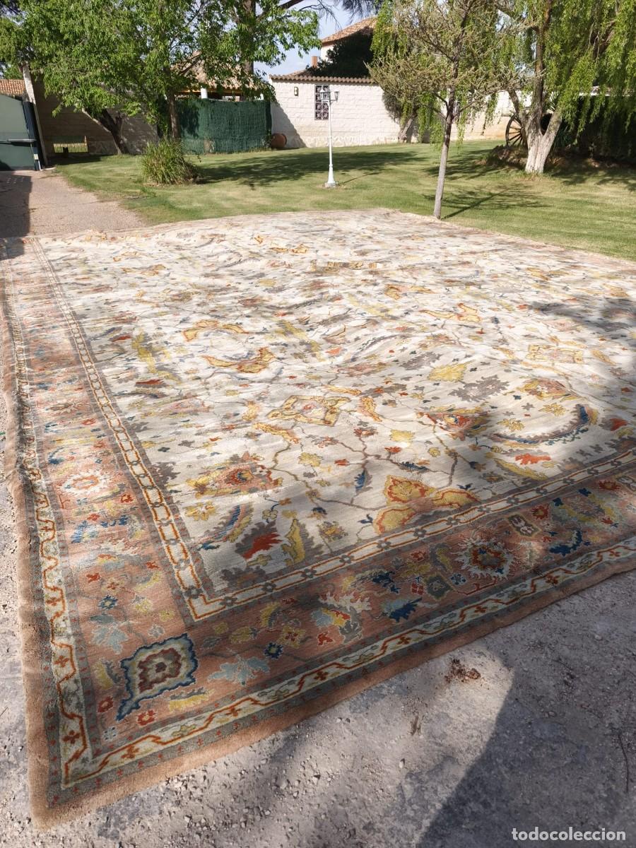 Antig&uuml;edades: GRAN ALFOMBRA DE LANA ANTIGUA 970 X 710 CM