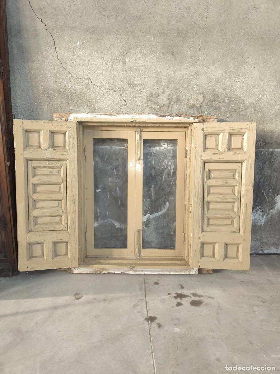 Antig&uuml;edades: VENTANA ANTIGUA MADERA CON CONTRAVENTANA CASTELLANA