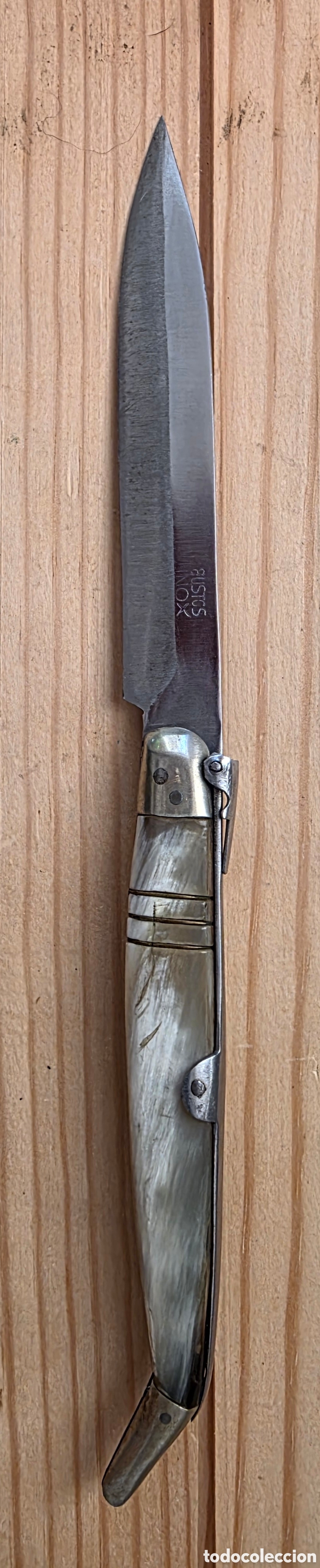 Antig&uuml;edades: NAVAJA ANTIGUA ESPA&Ntilde;OLA CACHAS DE N&Aacute;CAR - HOJA INOX MARCADA RUSTS INOX - BUEN ESTADO