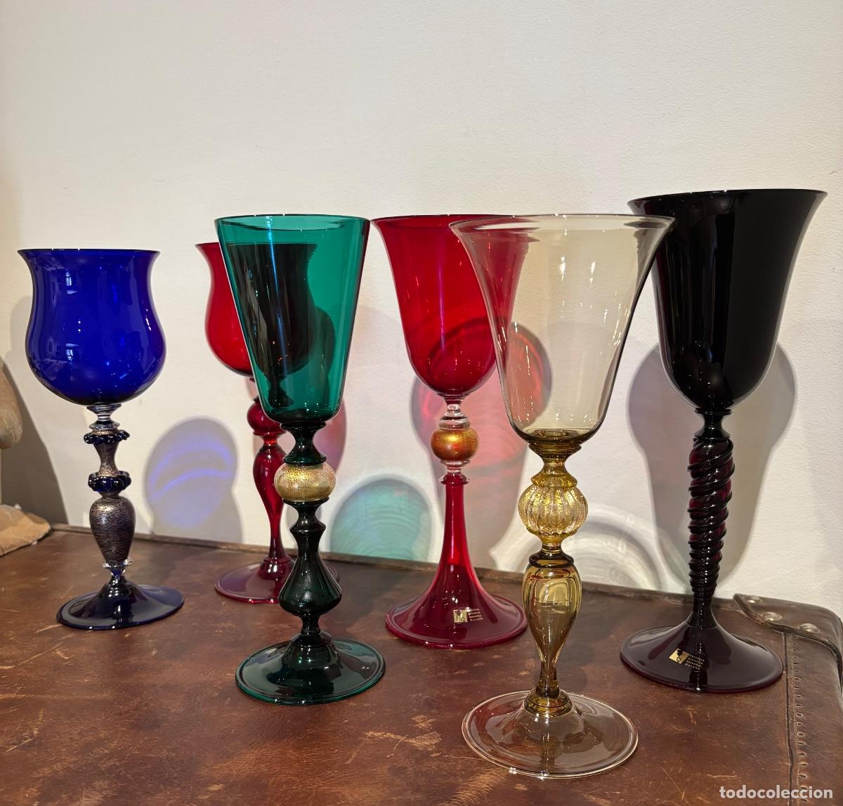 Antig&uuml;edades: Copas de cristal de Murano - Foto 1