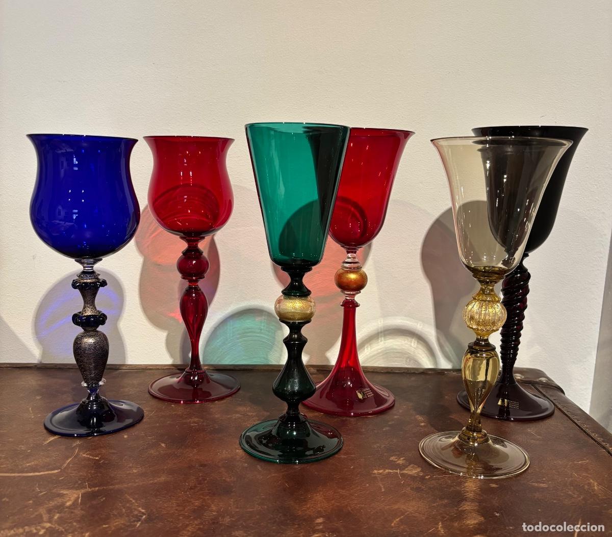 Antig&uuml;edades: Copas de cristal de Murano - Foto 2