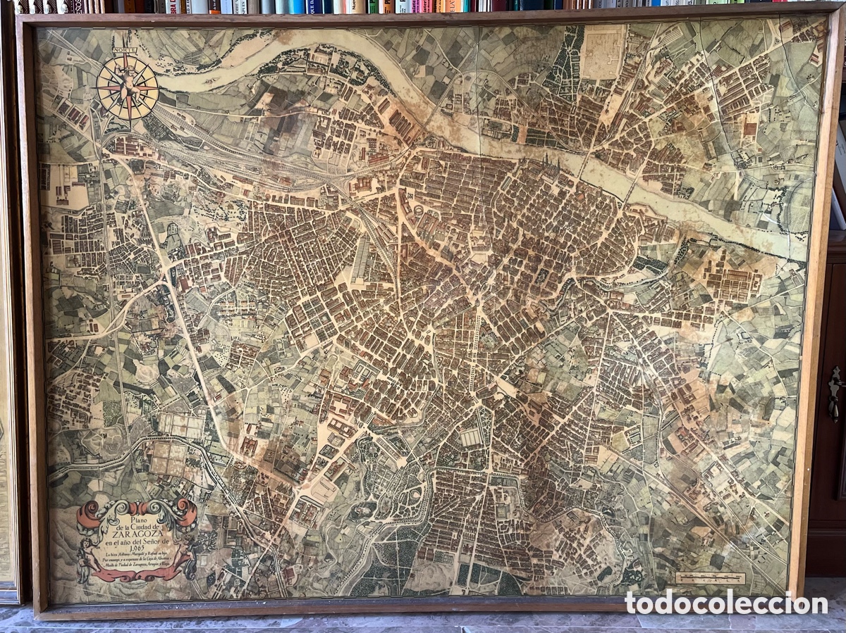Antig&uuml;edades: Plano hist&oacute;rico de la ciudad de Zaragoza - Foto 2