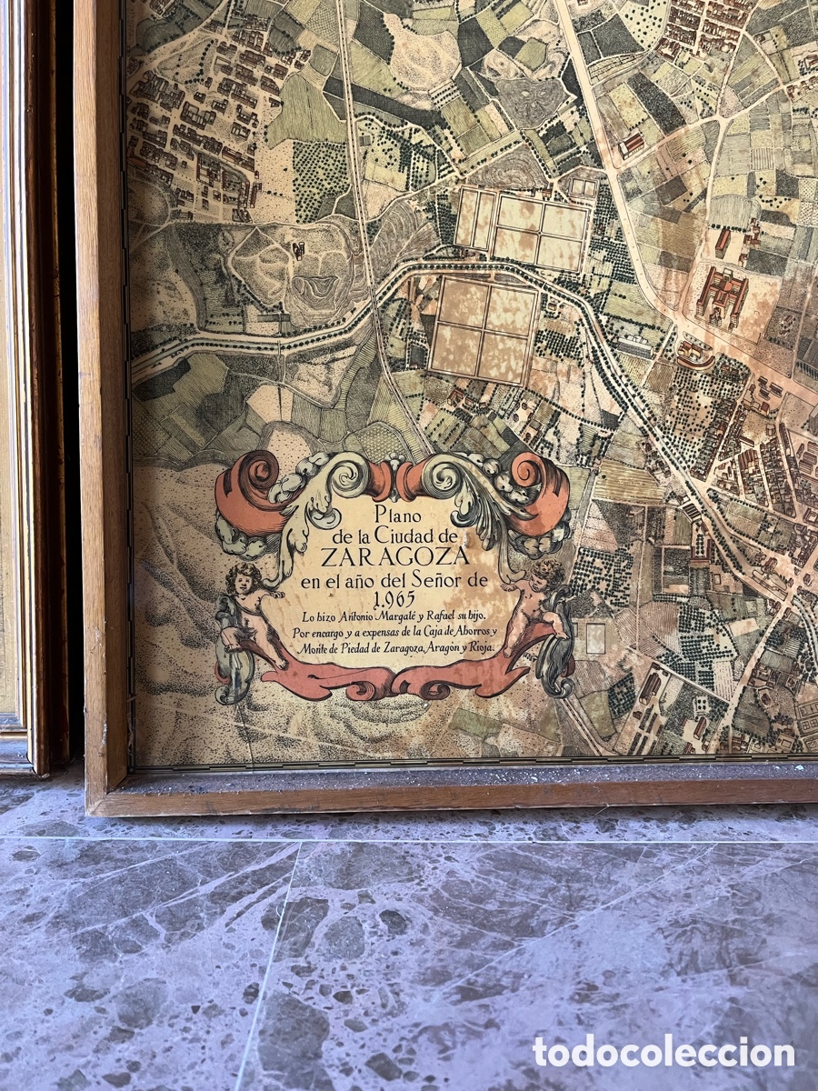 Antig&uuml;edades: Plano hist&oacute;rico de la ciudad de Zaragoza - Foto 4