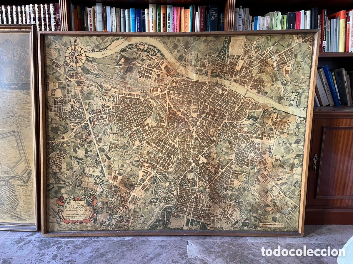 Antig&uuml;edades: Plano hist&oacute;rico de la ciudad de Zaragoza