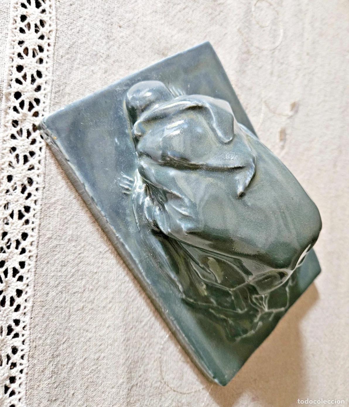 Antig&uuml;edades: PAUL MOREAU VAUTHIER SCULPTURE CERAMIQUE SUJET EN MEDITATION A IDENTIFIER