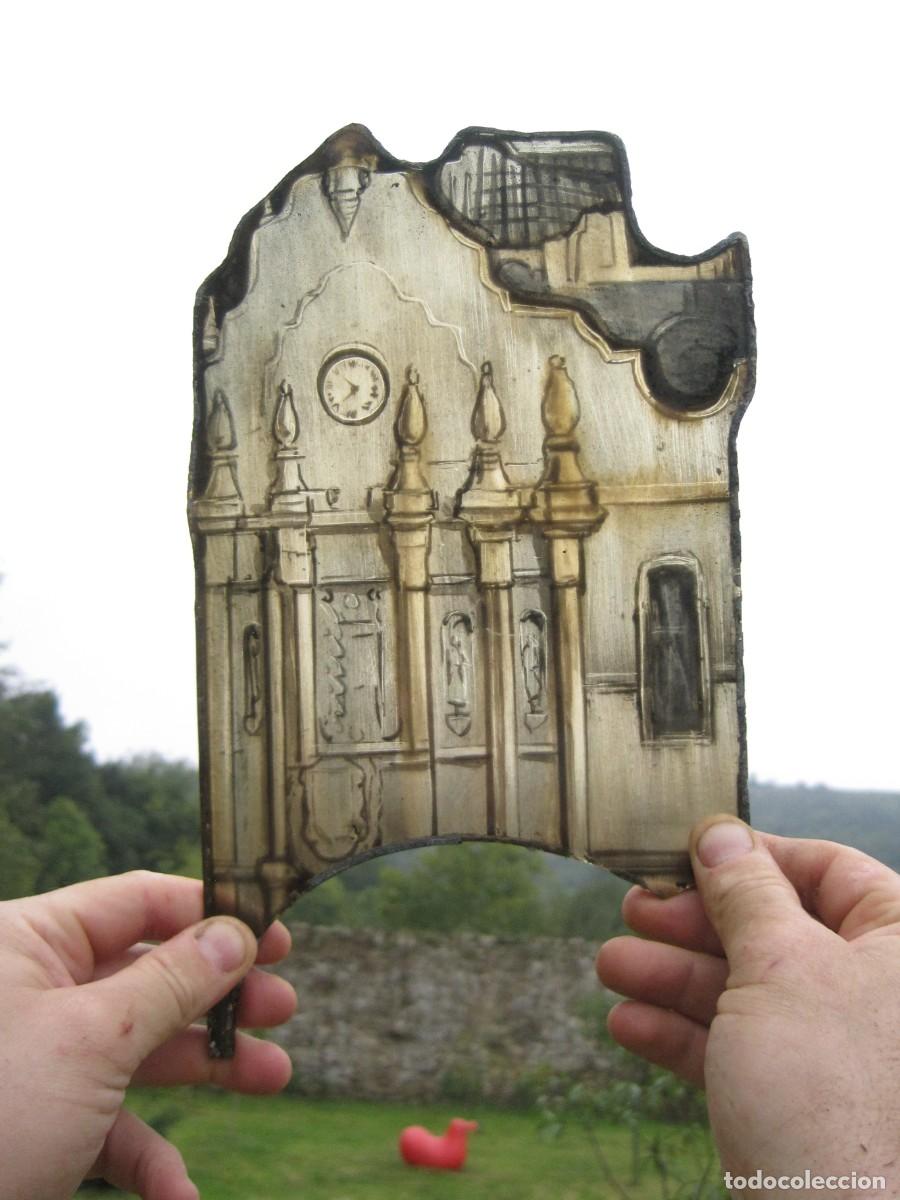 Antig&uuml;edades: VIDRIERA ANTIGUA - CRISTAL PINTADO Y EMPLOMADO - FRAGMENTO - IGLESIA
