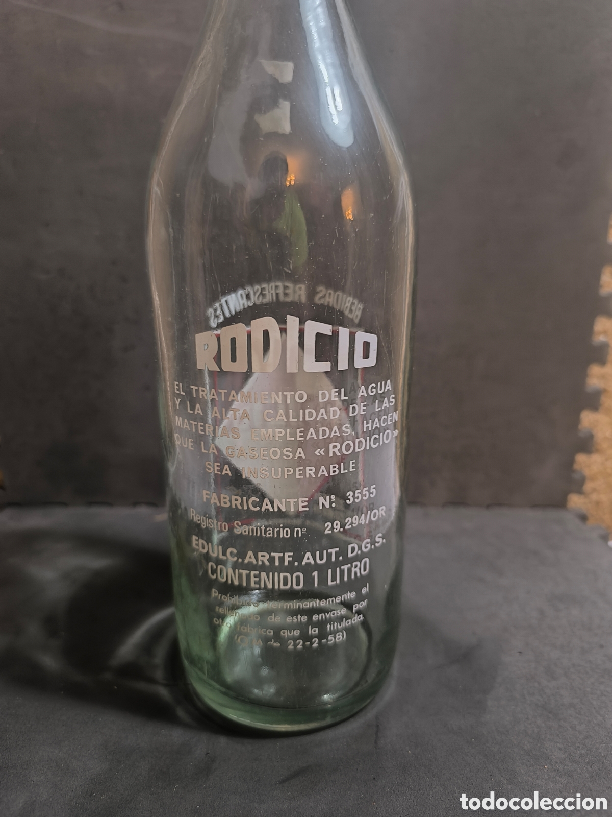 Antig&uuml;edades: Botella antigua de gaseosa - Foto 2