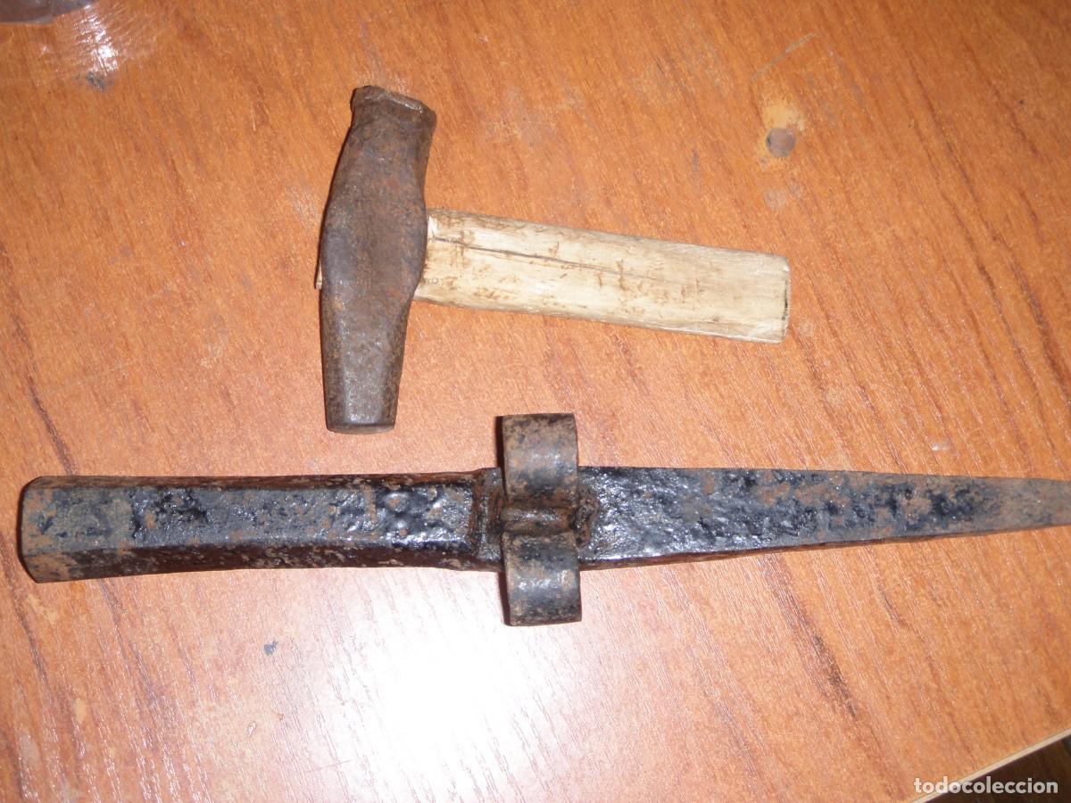 Antiques: MARTILLO Y YUNQUE PARA CABRU&Ntilde;AR GUADA&Ntilde;AS ASTURIAS