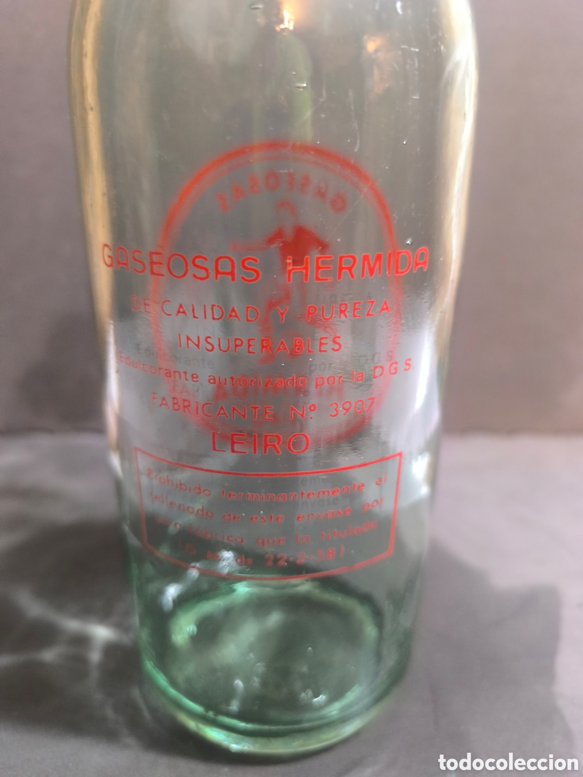 Antig&uuml;edades: Botella antigua de gaseosa - Foto 2