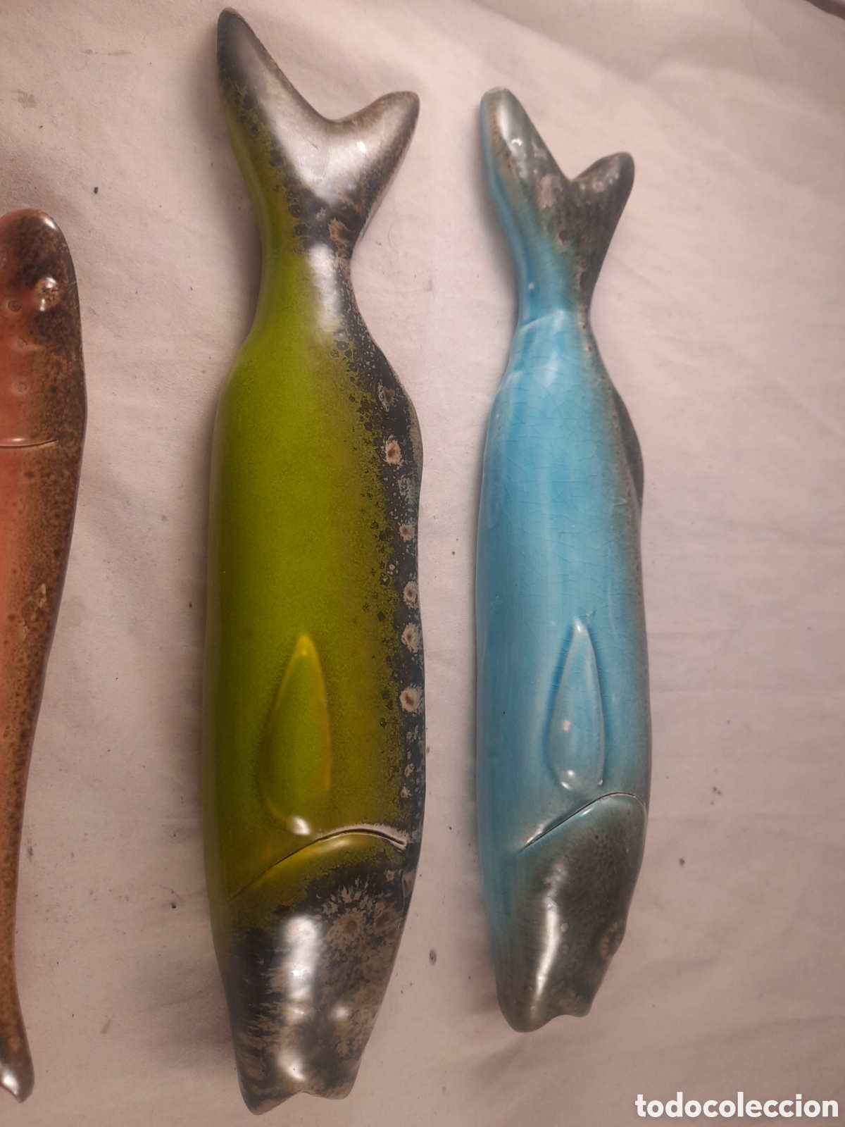 Antig&uuml;edades: Conjunto de peces de estuco esmaltado y policromado - Foto 2