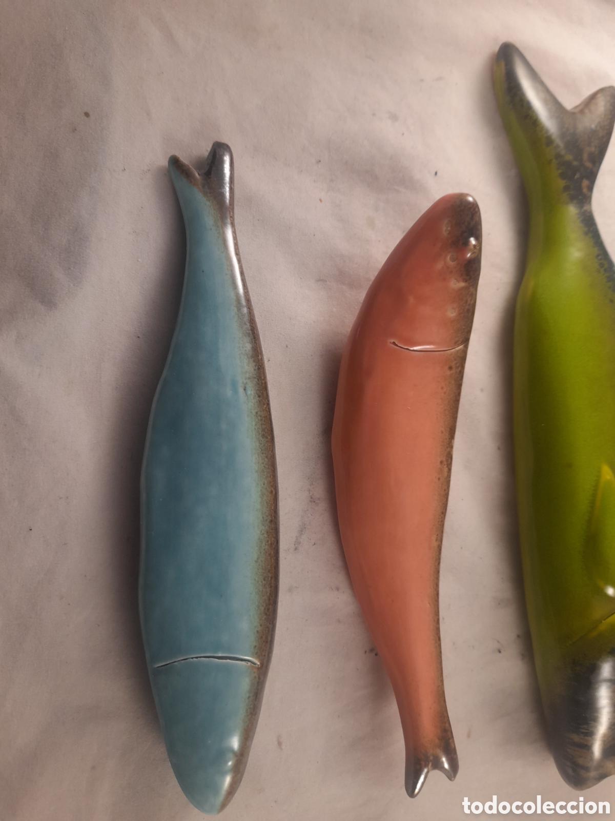 Antig&uuml;edades: Conjunto de peces de estuco esmaltado y policromado - Foto 3