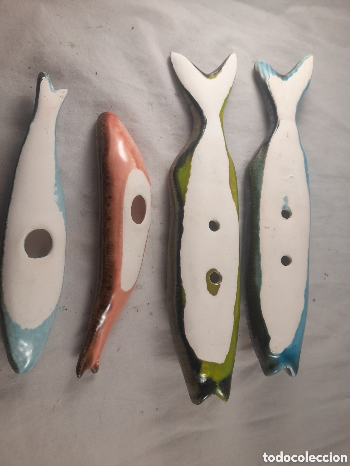 Antig&uuml;edades: Conjunto de peces de estuco esmaltado y policromado - Foto 4