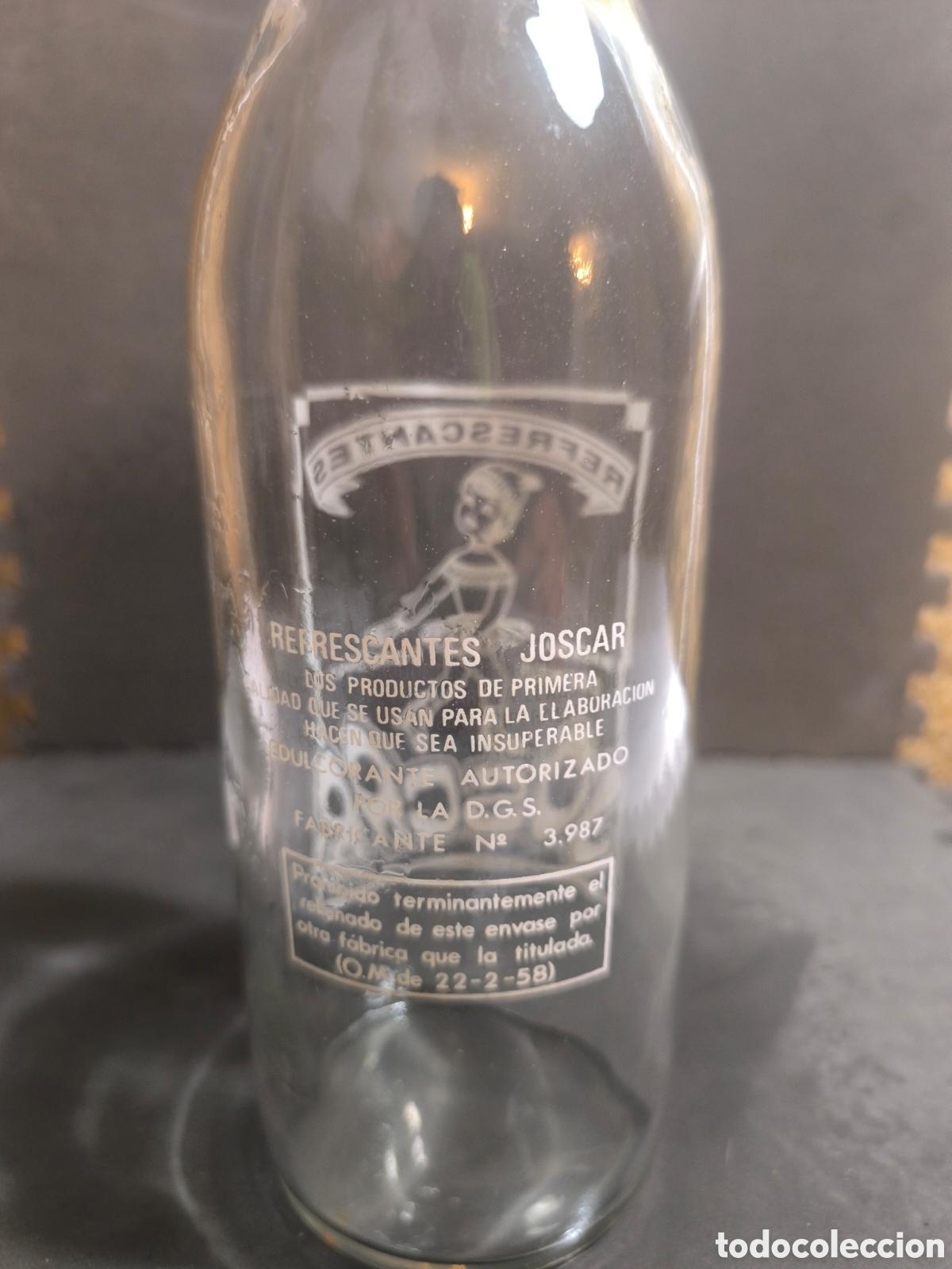 Antig&uuml;edades: Botella antigua de gaseosa - Foto 2