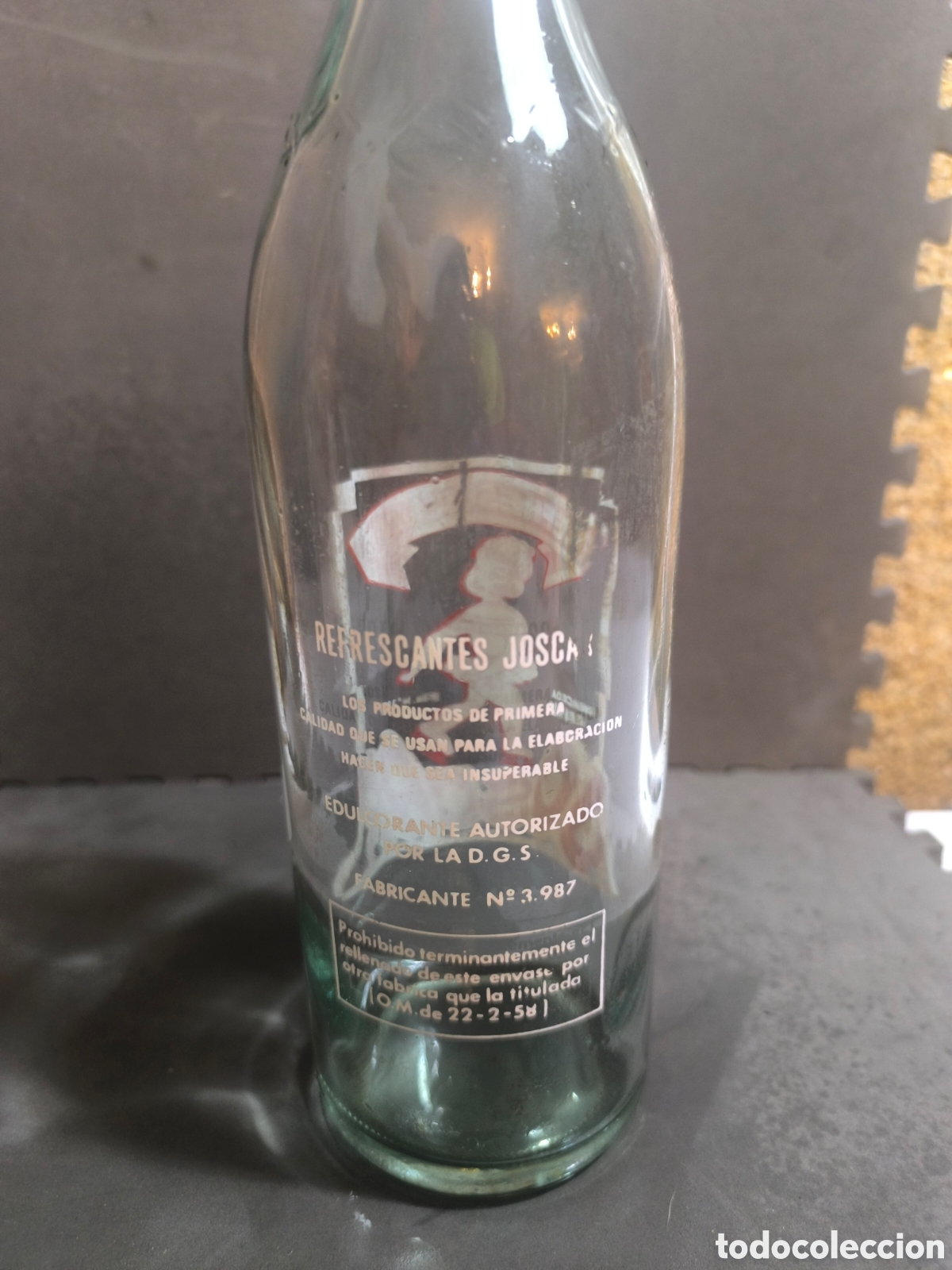 Antig&uuml;edades: Botella antigua de gaseosa - Foto 2