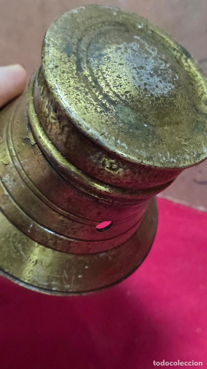 Antig&uuml;edades: mortero de bronce antiguo - Foto 4