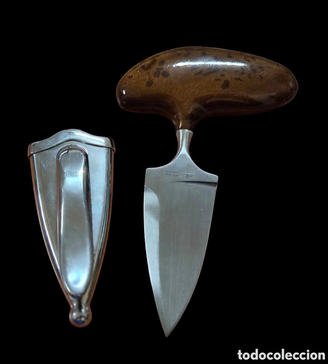 Antig&uuml;edades: Push dagger Bob-G. Pergeri DALIAN CHINA y el logo de HANWEI (el caballo).