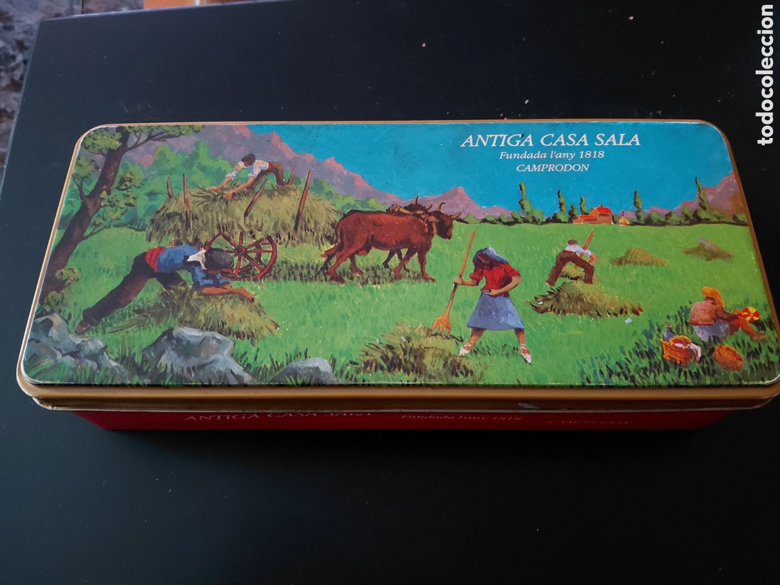Antig&uuml;edades: Antigua caja antiga casa sala