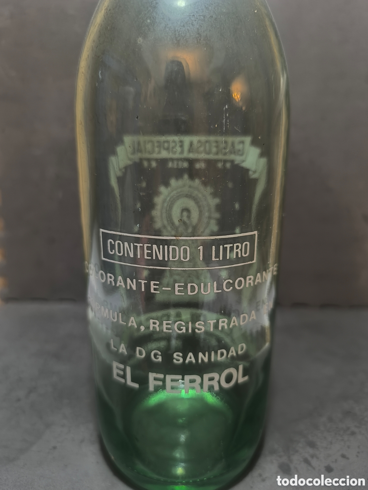 Antig&uuml;edades: Botella antigua de gaseosa - Foto 2