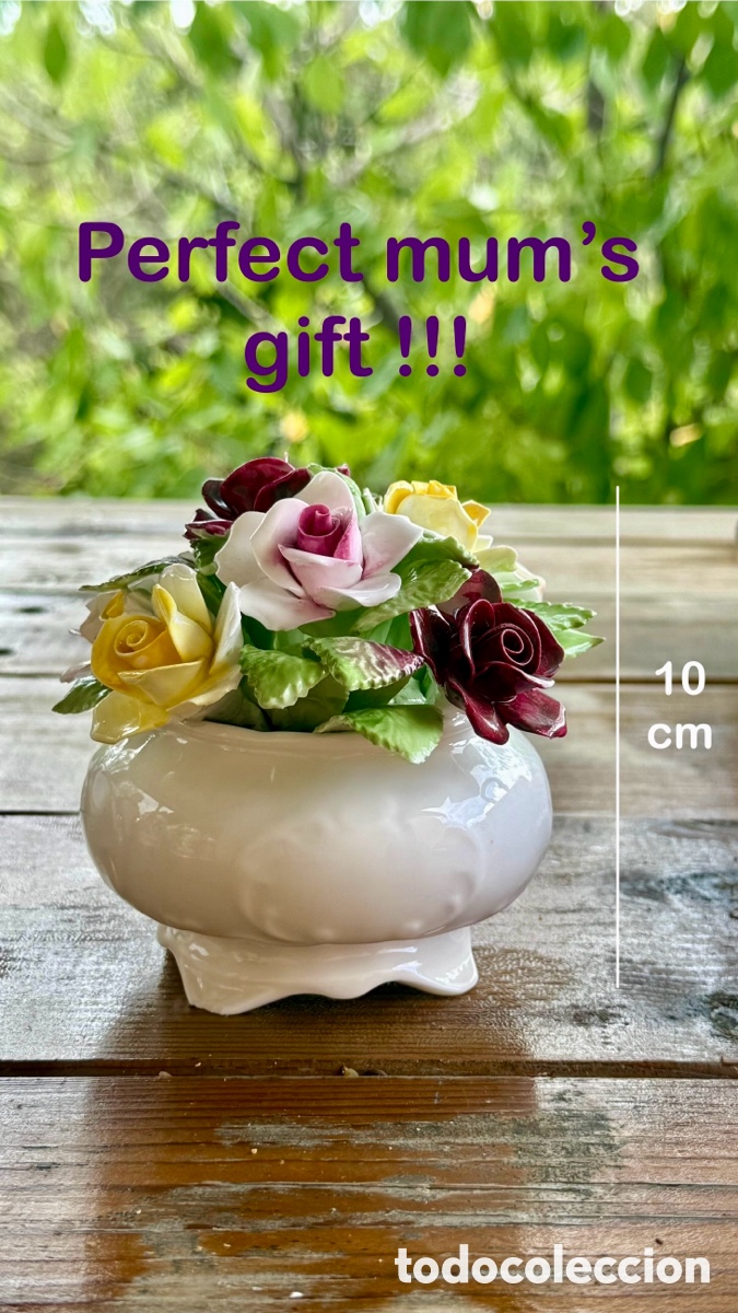 Antig&uuml;edades: Royal Doulton &ndash; Centro floral de porcelana Bone China