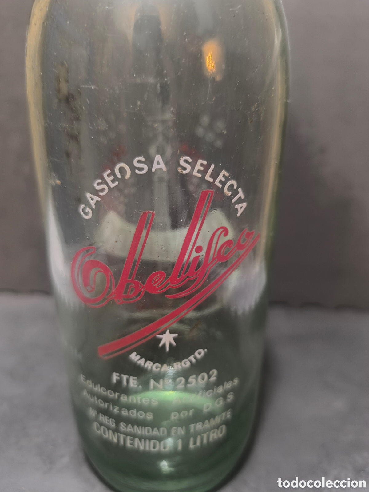 Antig&uuml;edades: Botella antigua de gaseosa - Foto 2