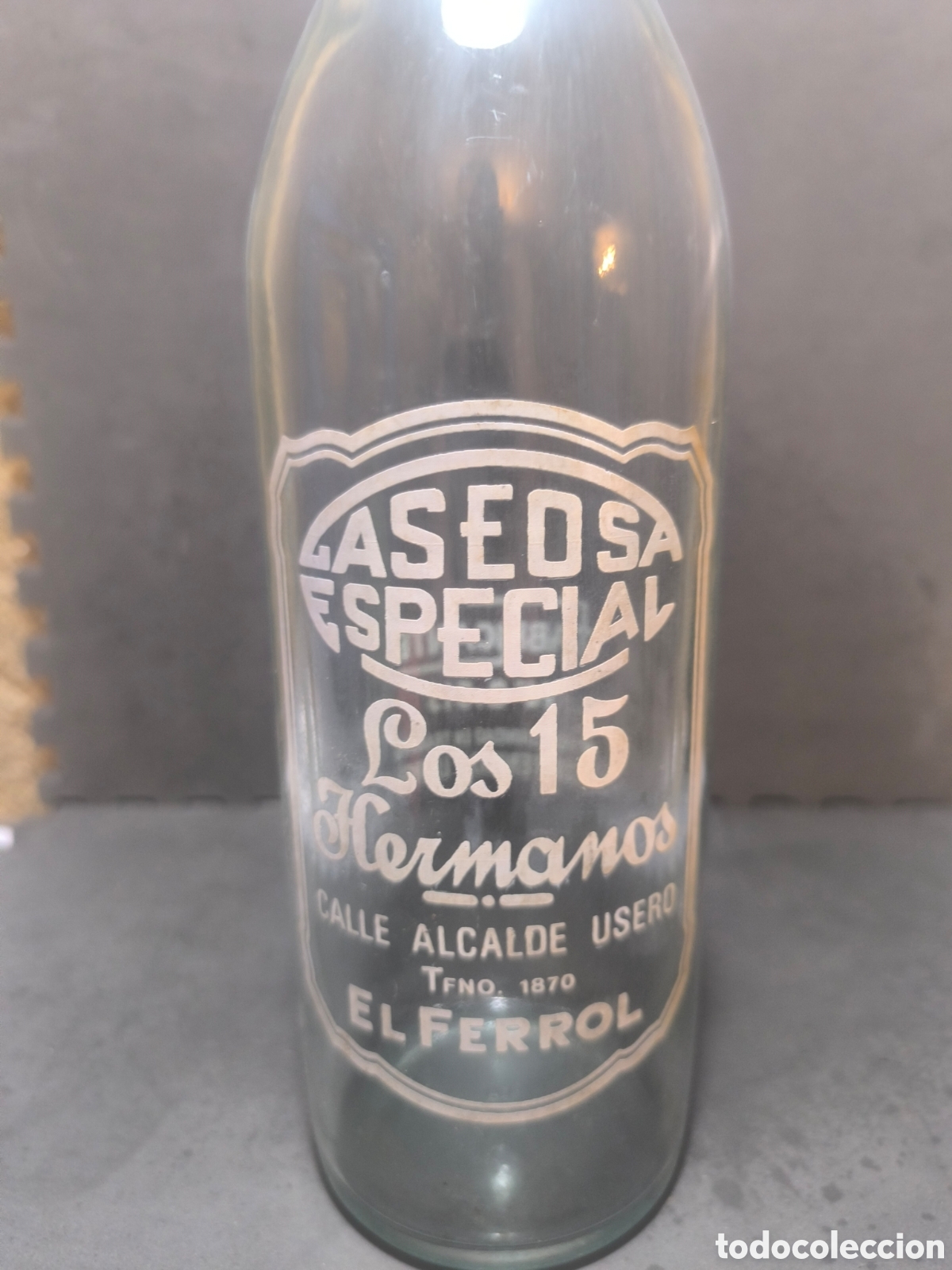 Antig&uuml;edades: Botella antigua de gaseosa