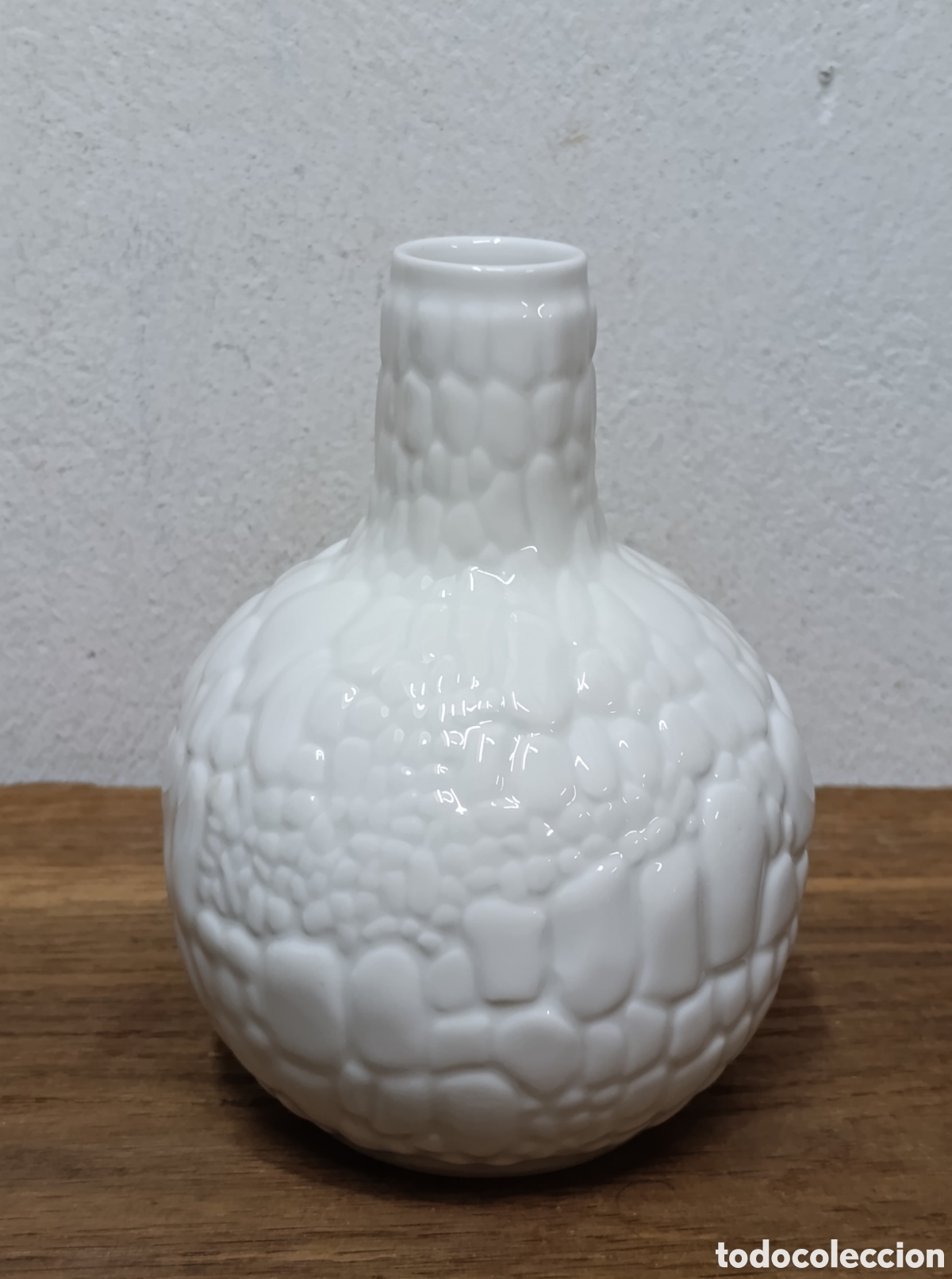 Antig&uuml;edades: ANTIGUO JARR&Oacute;N DE PORCELANA AK KAISER, MODELO PIEL DE REPTIL, DEL DISE&Ntilde;ADOR MANFRED FREY, A&Ntilde;OS 60.