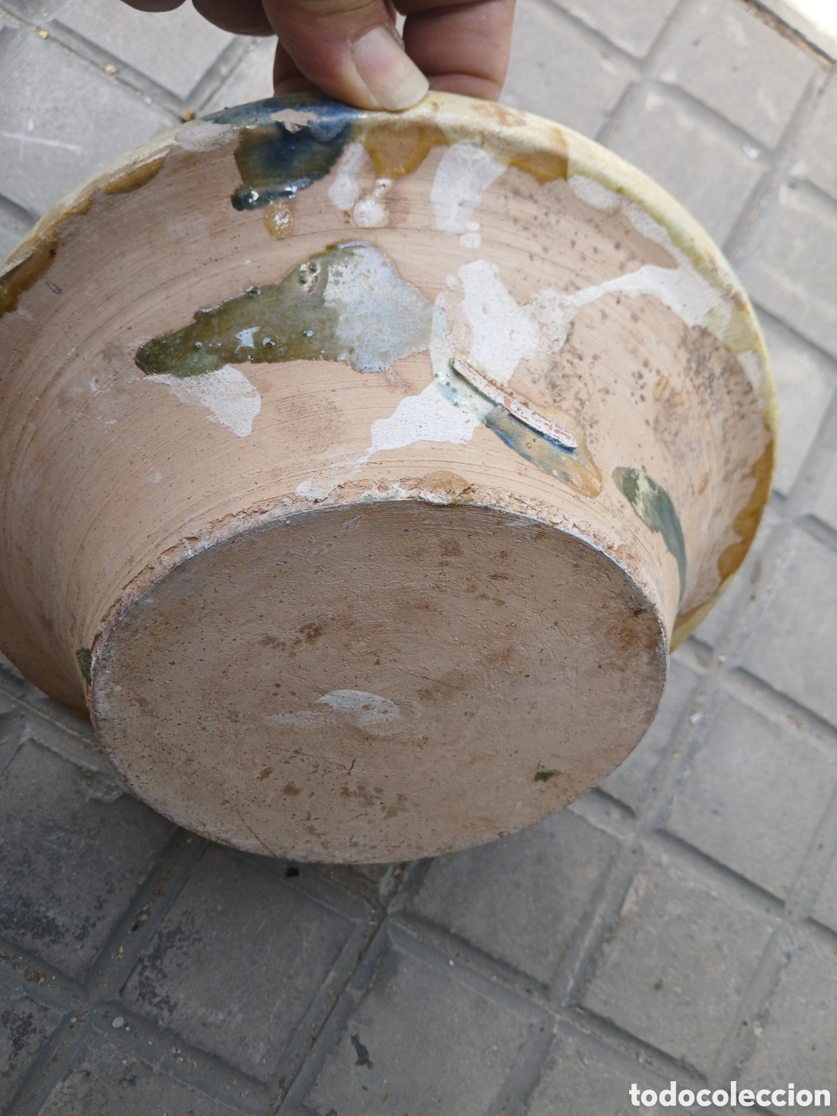 Antig&uuml;edades: ANTIGUO LEBRILLO DE NIJAR 30 DE DI&Aacute;METRO. - Foto 3