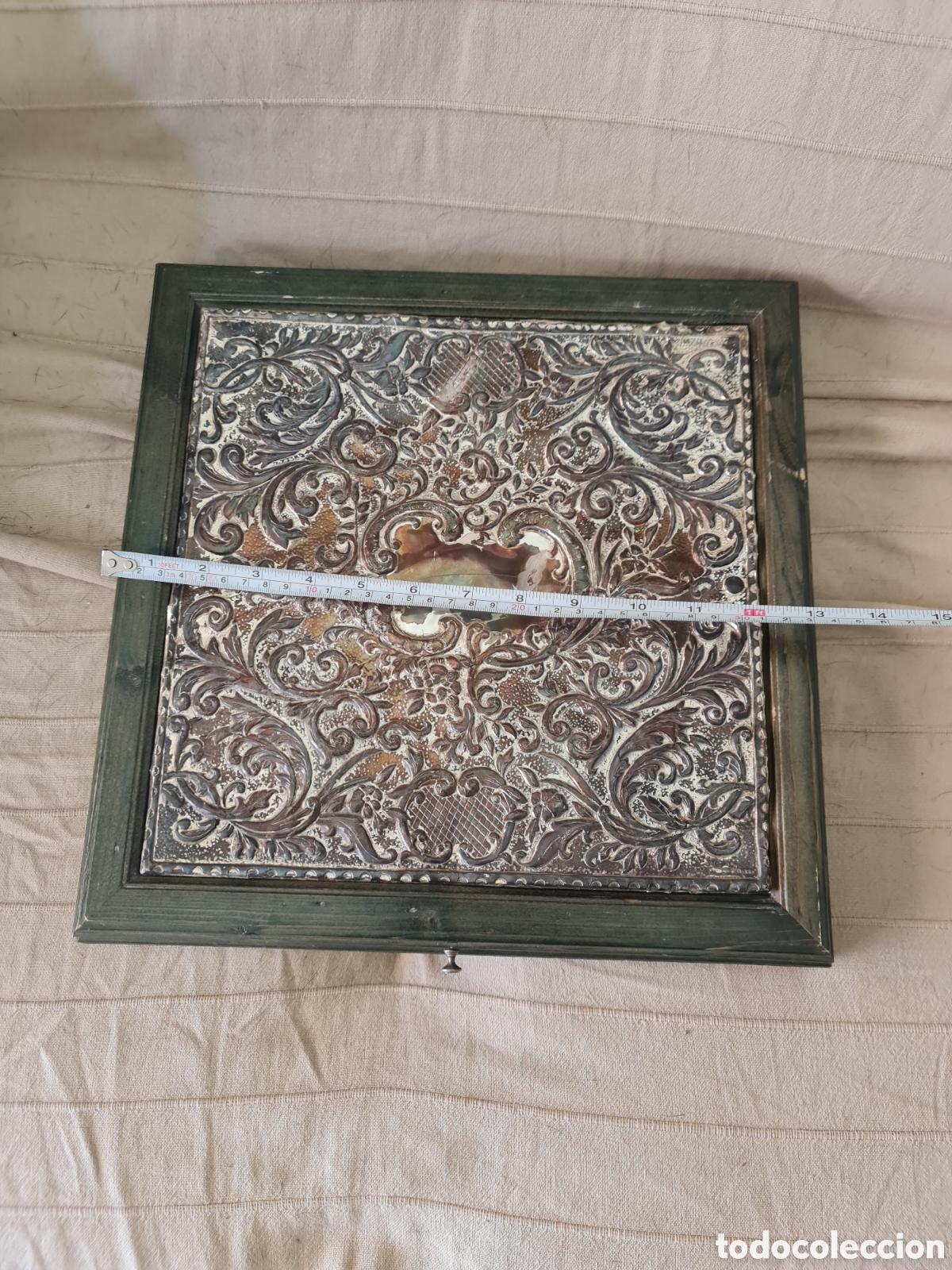 Antig&uuml;edades: Caja / Arqueta colecci&oacute;n en madera y plata - Foto 3