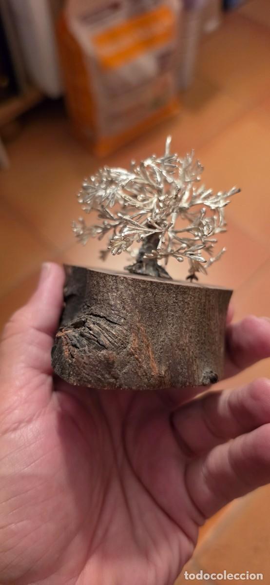 Antig&uuml;edades: Precioso olivo en plata y madera - Foto 2