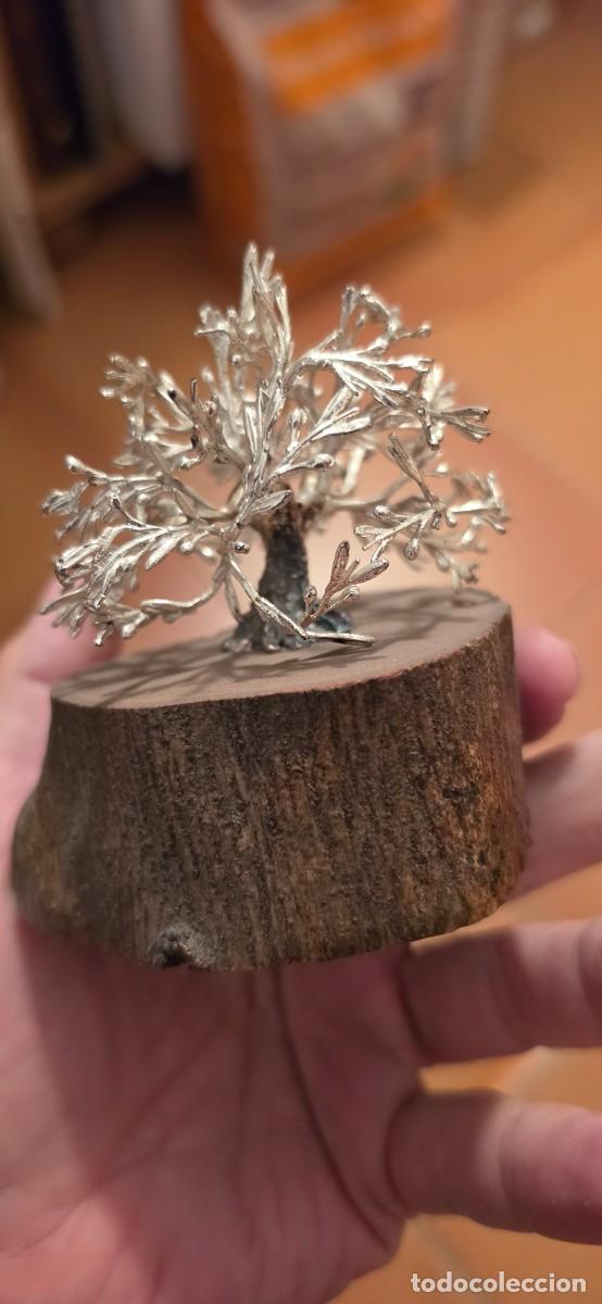Antig&uuml;edades: Precioso olivo en plata y madera - Foto 4