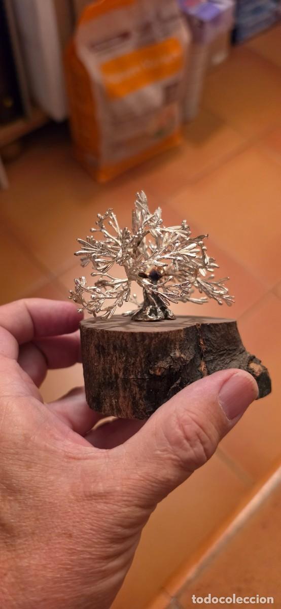 Antig&uuml;edades: Precioso olivo en plata y madera - Foto 5