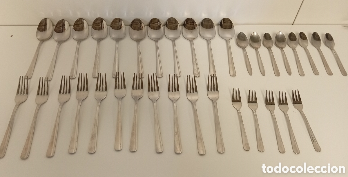 Antig&uuml;edades: .SET DE CUBIERTOS EDELSTAHL - Foto 2