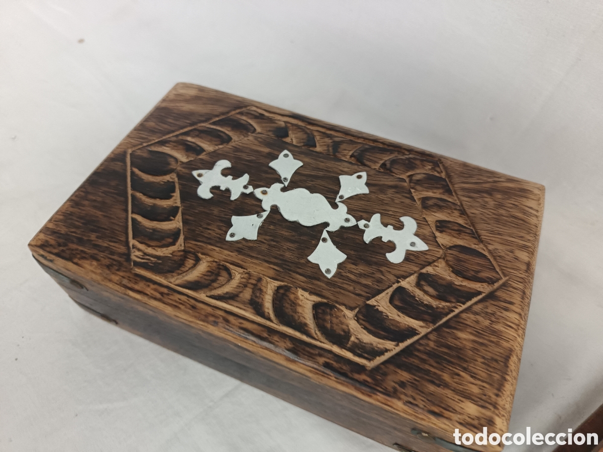 Antig&uuml;edades: X 2 CAJAS DE MADERA DECORATIVAS - Foto 6