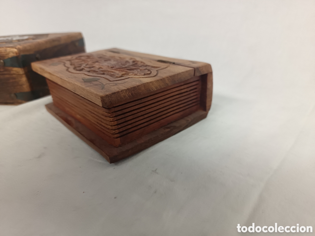 Antig&uuml;edades: X 2 CAJAS DE MADERA DECORATIVAS - Foto 8